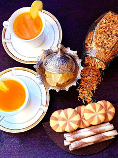 عکسی از دستور دمنوش چای سبز و بهارنارنج و زعفران