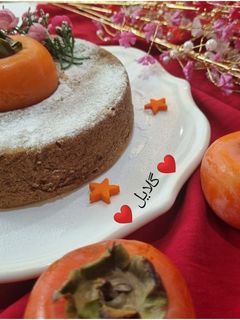 عکسی از دستور کیک خرمالو 😋