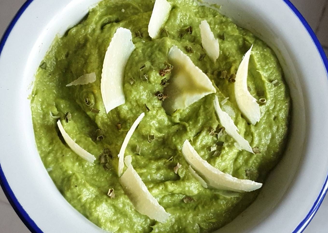 Purée de poireaux brocolis