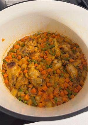 Una foto de Alitas de pollo a la jardinera express