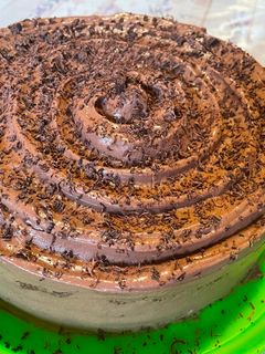 Habos csokoládés málnás torta recept fotója
