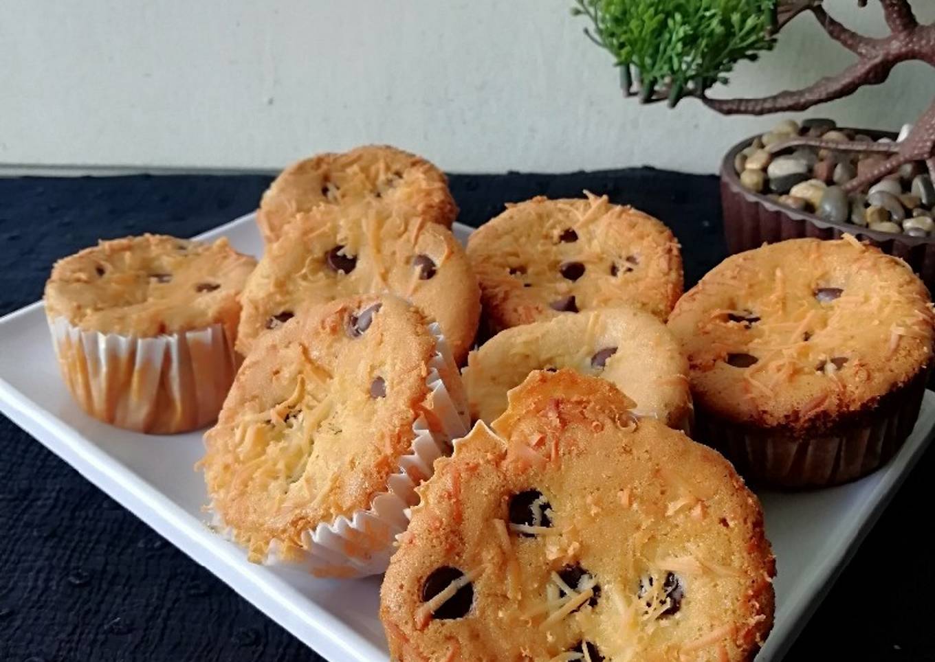 766. Banana Keju Cup Cake (Oven)
