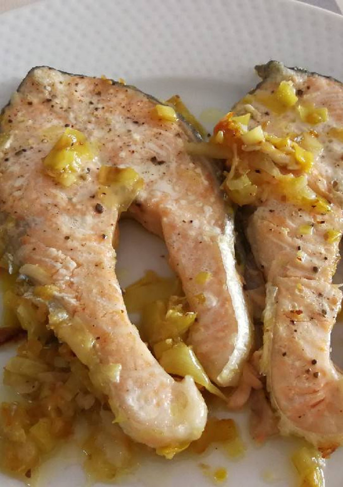 Una foto de Salmón saludable