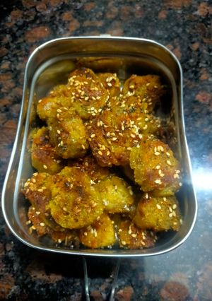 A picture of Beetroot Muthiya.