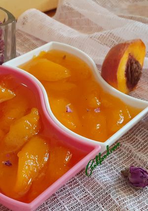 عکسی از دستور مربای هلو 🍑