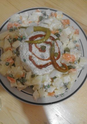 صورة لوصفة سلطة الرز والخضر