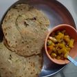 Garlic lacha paratha
