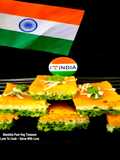 Tricolor Semolina Dhokla - Tiranga Rava / Sooji Dhokla - Independence Day Special