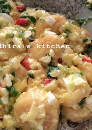 Foto resep Salted Egg Tofu (Tofu Saus Telur Asin)