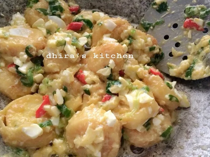 Langkah Gampang Menyiapkan Resep Salted Egg Tofu (Tofu Saus Telur Asin) yang Lezat Sekali Anti Ribet, Lezat Sekali