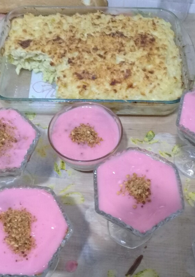 صورة لوصفة قراتان مقارون مع تحلية باردة