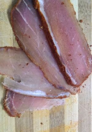 Una foto de Carré de cerdo curado como jamón serrano..!!!