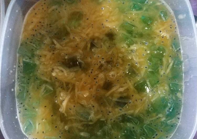 Cara Membuat saat makan malamEs Kuwut Blewah