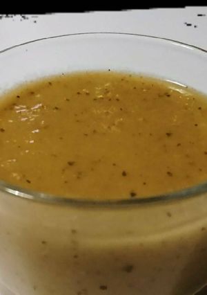 Une photo de Gaspacho courgettes et tomates