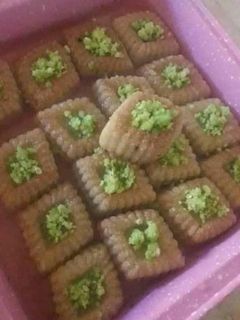 صورة لوصفة مقروض بالفستق