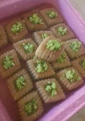 صورة لوصفة مقروض بالفستق
