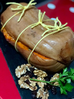 Una foto de Calabaza al horno rellena 🌱vegetariana