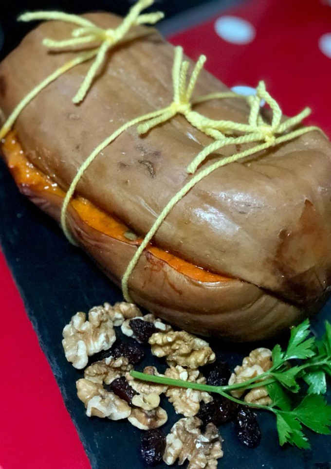Una foto de Calabaza al horno rellena 🌱vegetariana