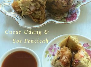 Gambar Cucur Udang & Sos Pencicah