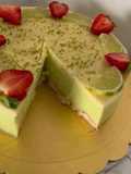 Torta lime e pistacchio