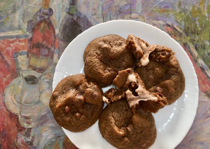 Marshmallow chocolate cookies