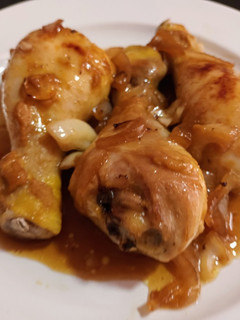 Una foto de Pollo al horno a la miel y mostaza
