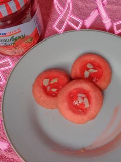 Foto resep Thumbprint Cookies Pink Eggles