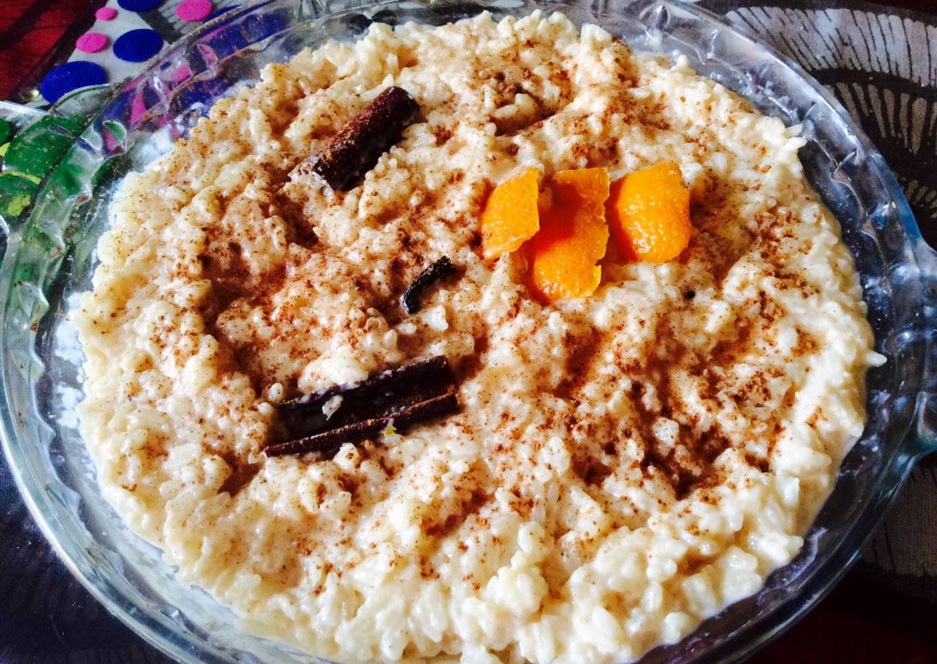 Arroz con leche 🍚🍊🥛
