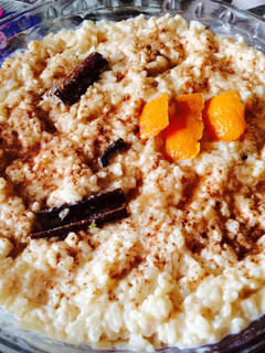 Una foto de Arroz con leche 🍚🍊🥛