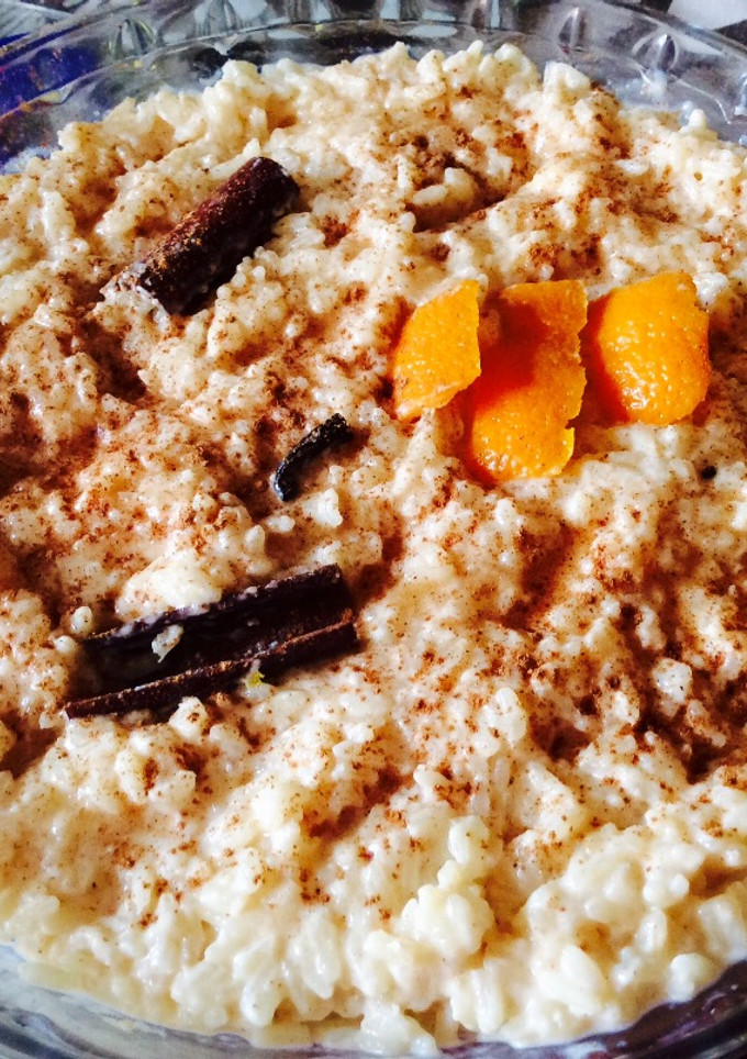 Una foto de Arroz con leche 🍚🍊🥛