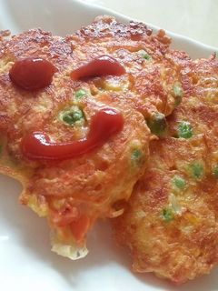 胡蘿蔔蔬菜起司煎餅 的食譜成品照片