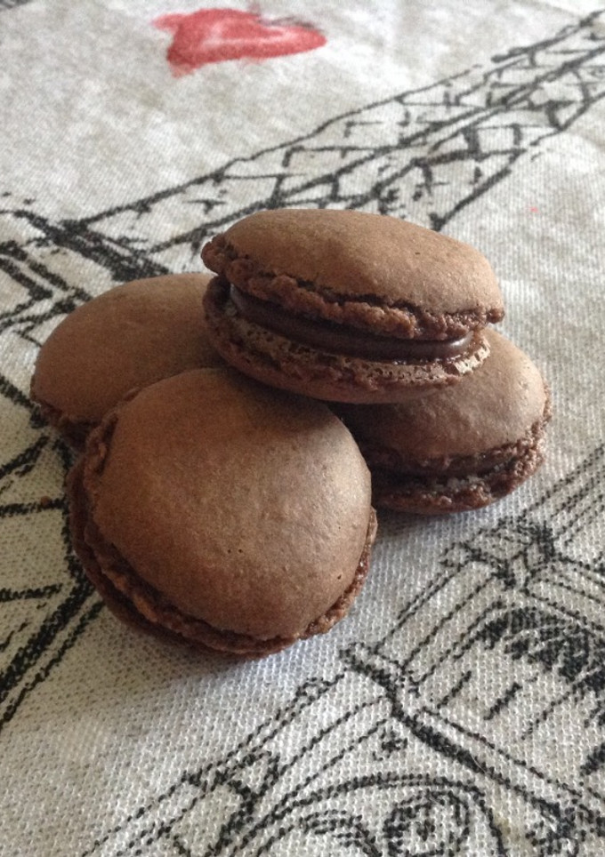 Una foto de Macarons de chocolate