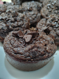 Una foto de Quequitos de Manzana y Chocolate