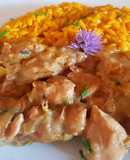Pollo con vino garnacha & puerros... #caminodesabores