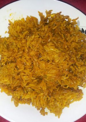 A picture of Pilau# jikoni weekly challenge.