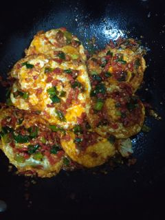 Foto resep Telur ceplok sambal bawang