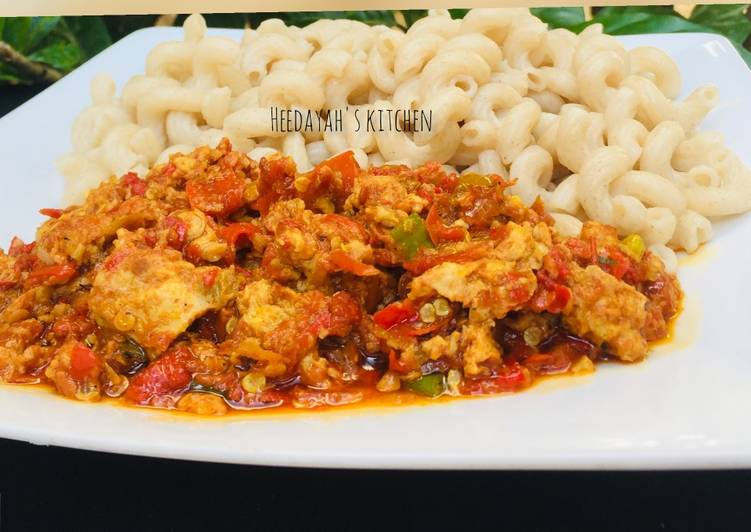 Recipe of Awsome Macaroni with egg sauce Cooking Basics for Beginners