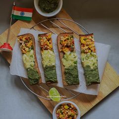 Tricolour Finger Toasties A picture of Tricolour Finger Toasties.