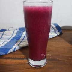 รูปของ Smoothies mix buah naga, pisang & jeruk nipis (Less sugar)