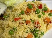 A picture of couscous with carrots
