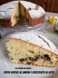 344 🍋Torta soffice al limone e cioccolato al latte🍫