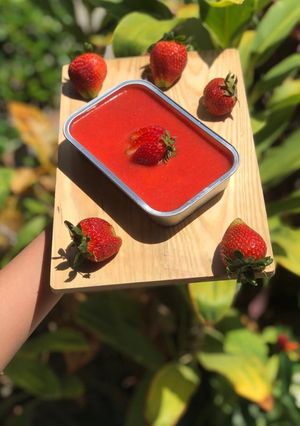 Foto resep Strawberry cheese cake box