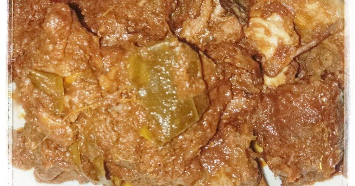 Rendang Daging Sapi (Bumbu Instant Tanpa Santan)
