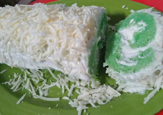 Bolu Gulung Pandan Kukus