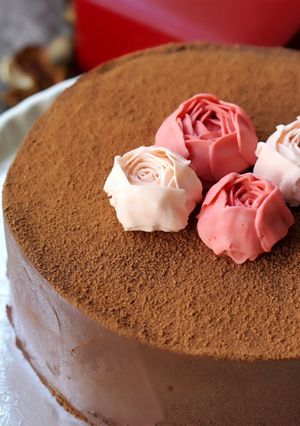 Una foto de Bizcocho de chocolate relleno