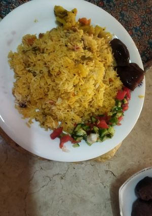 عکسی از دستور استنبولی با مرغ و گوشت چرخکرده