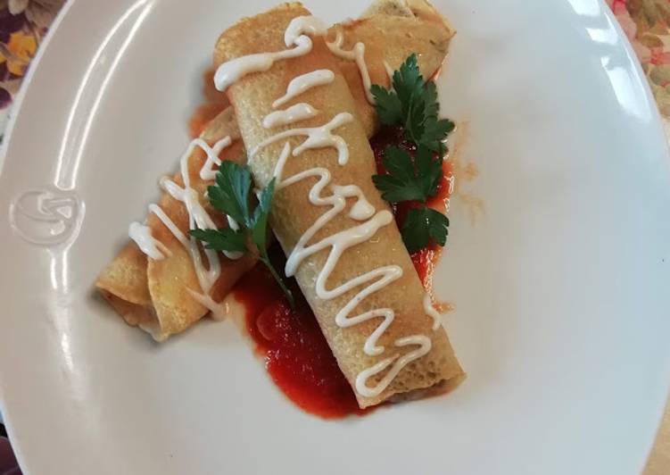 Recetta di Premiato Crespelle senz&#39;uova besciamella e funghi