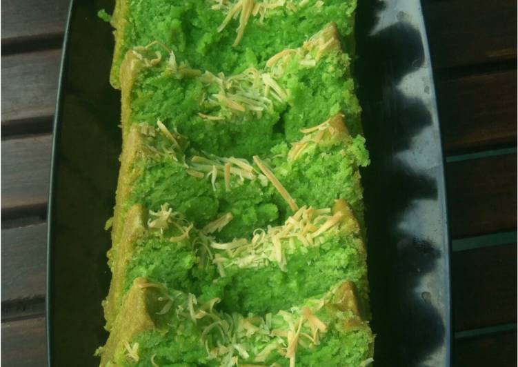 Langkah Membuat Cake Putih Telur Matcha, Enak Banget