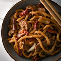 Speedy Beef Teriyaki Udon Noodles A picture of Speedy Beef Teriyaki Udon Noodles.