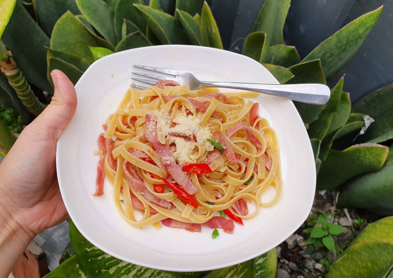 Fettuccini aglio olio